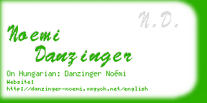 noemi danzinger business card